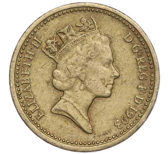 Монета 1 фунт 1993 года Великобритания (Артикул K11-107848)