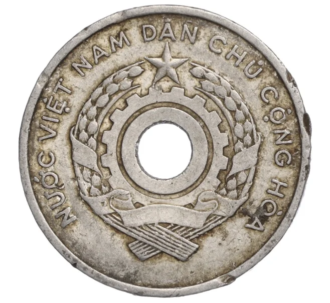 Монета 5 су 1958 года Северный Вьетнам (ДРВ) (Артикул K11-107938)