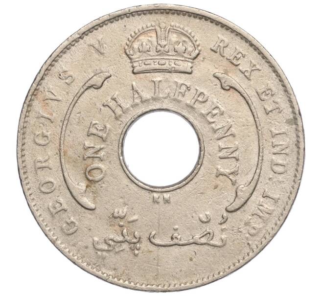 Монета 1/2 пенни 1920 года KN Британская Западная Африка (Артикул K11-108049)