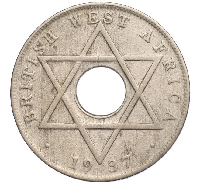 Монета 1/2 пенни 1937 года H Британская Западная Африка (Артикул K11-108052)