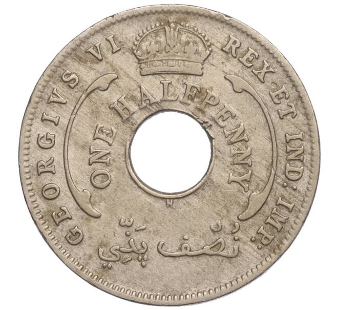 Монета 1/2 пенни 1937 года H Британская Западная Африка (Артикул: K11-108053) — Фото №2