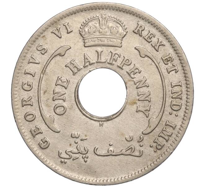 Монета 1/2 пенни 1937 года H Британская Западная Африка (Артикул K11-108055)