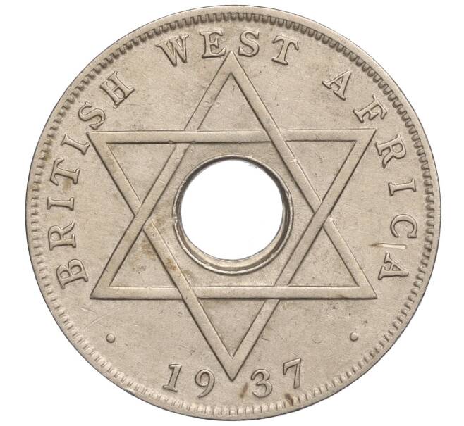 Монета 1/2 пенни 1937 года H Британская Западная Африка (Артикул K11-108057)