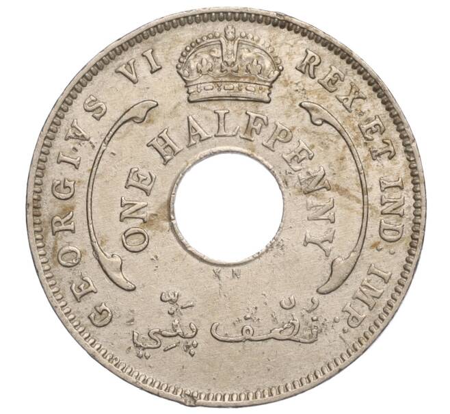 Монета 1/2 пенни 1937 года KN Британская Западная Африка (Артикул K11-108064)