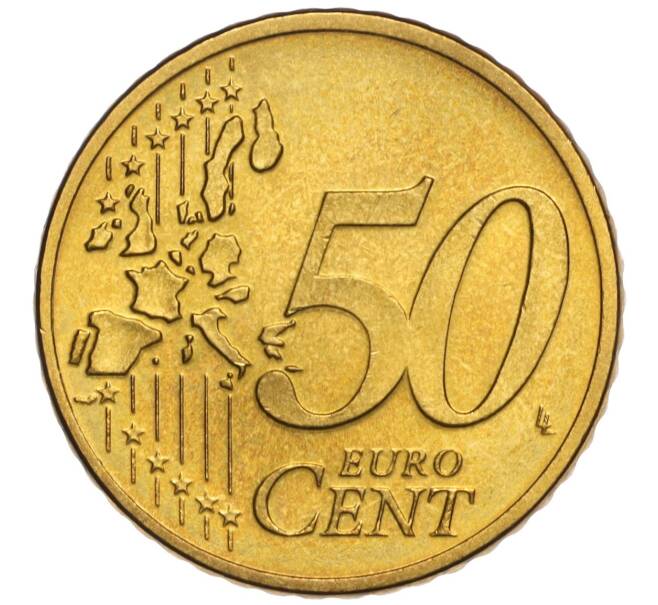 Монета 50 евроцентов 2002 года A Германия (Артикул K11-108070)