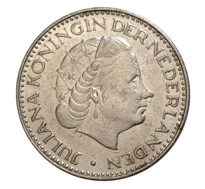 Монета 1 гульден 1968 года (Артикул: M2-5081) — Фото №2