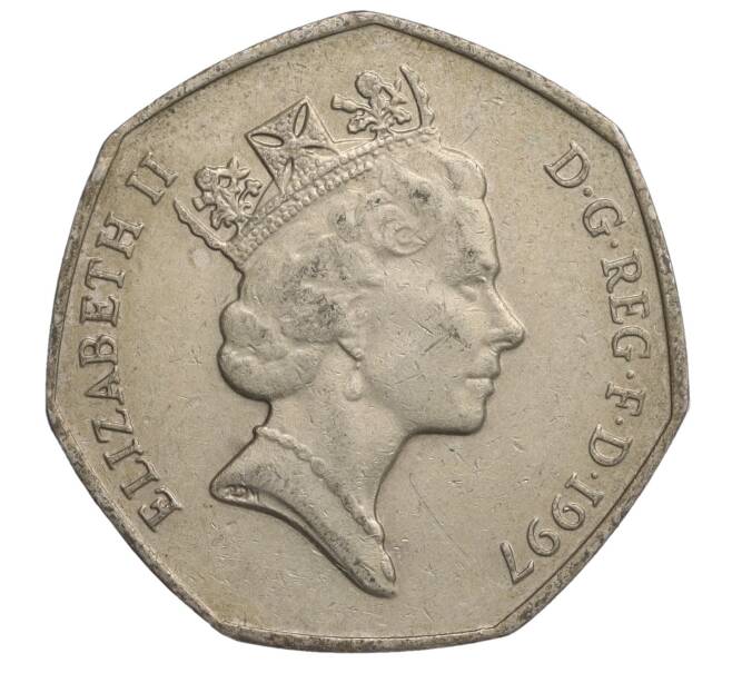 Монета 50 пенсов 1997 года Великобритания (Артикул K11-108213)