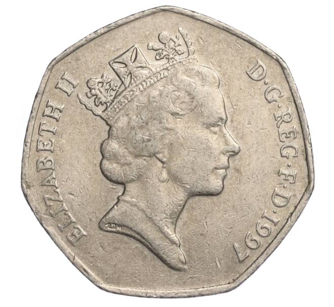 Монета 50 пенсов 1997 года Великобритания (Артикул K11-108214)
