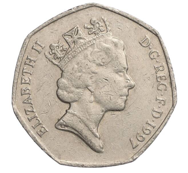Монета 50 пенсов 1997 года Великобритания (Артикул K11-108220)