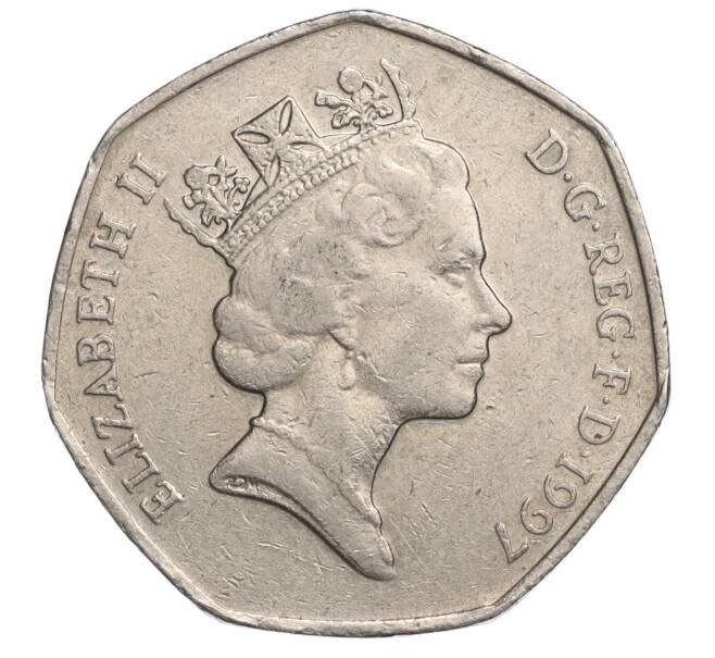 Монета 50 пенсов 1997 года Великобритания (Артикул K11-108221)