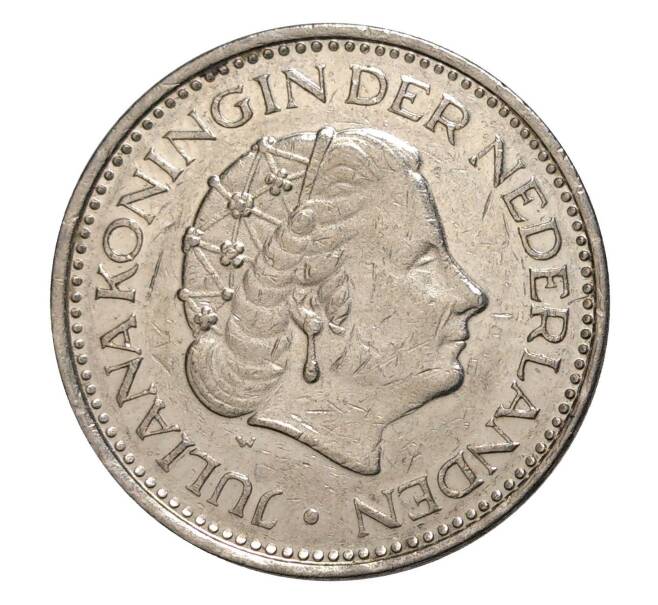 Монета 1 гульден 1977 года (Артикул: M2-5090) — Фото №2