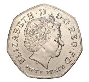 50 пенсов 2014 года Великобритания «XX Игры Содружества в Глазго» — Фото №2