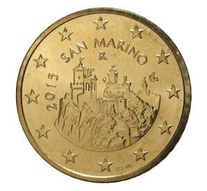 50 евроцентов 2015 года Сан-Марино — Фото №1