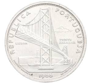 20 эскудо 1966 года Португалия «Открытие моста Антониу Салазара»
