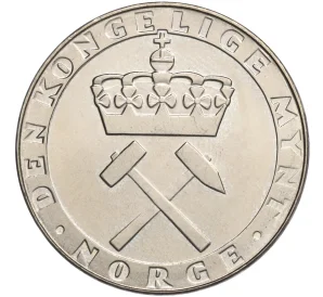 5 крон 1986 года Норвегия «300 лет норвежскому монетному двору»