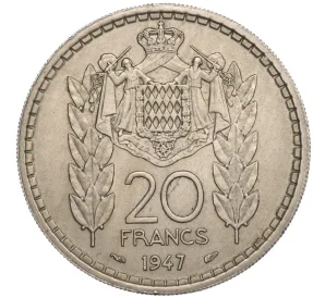 20 франков 1947 года Монако