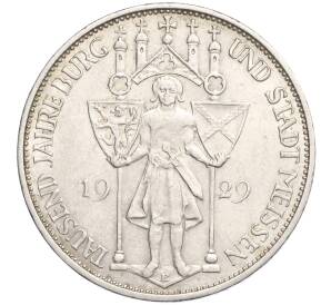 3 рейхсмарки 1929 года Е Германия «1000 лет городу Мейсен» — Фото №1