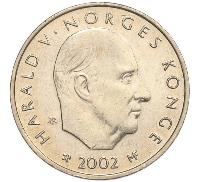 Монета 20 крон 2002 года Норвегия «200 лет со дня рождения Нильса Хенрика Абеля» (Артикул K11-108776)