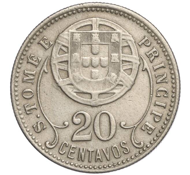 Монета 20 сентаво 1929 года Португальское Сан-Томе и Принсипи (Артикул K11-108893)