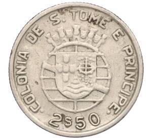 2.50 эскудо 1939 года Португальское Сан-Томе и Принсипи
