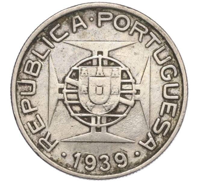 Монета 5 эскудо 1939 года Португальское Сан-Томе и Принсипи (Артикул K11-108914)