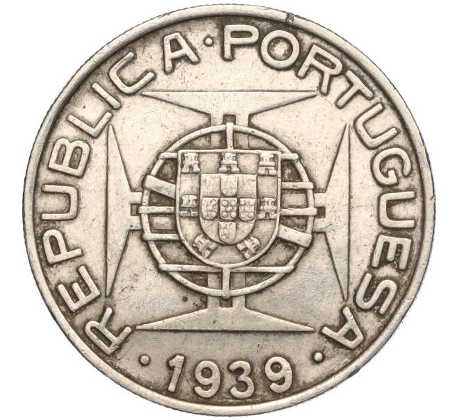 Монета 10 эскудо 1939 года Португальское Сан-Томе и Принсипи (Артикул K11-108917)