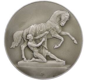 Настльная медаль «Скульптурная группа на Аничковом мосту в Ленинграде»