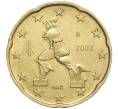 Монета 20 евроцентов 2002 года Италия (Артикул: K11-109447) — Фото №1