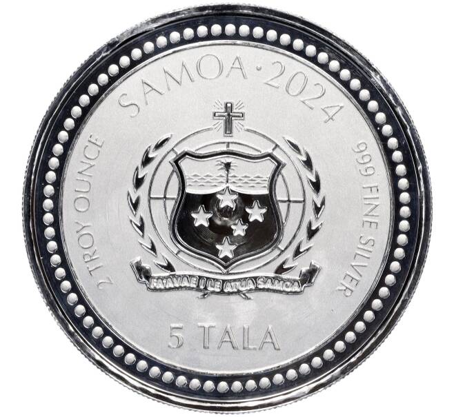 Монета 5 тала 2024 года Самоа «Год дракона» (Артикул M2-70398)