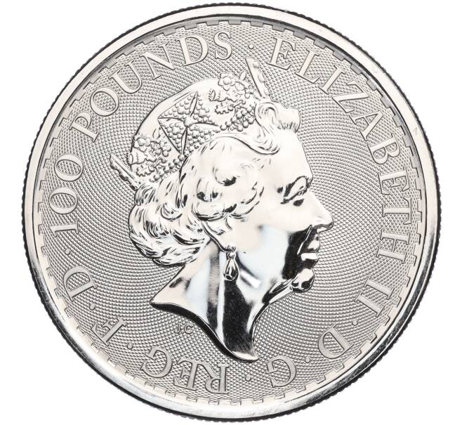 Монета 100 фунтов 2021 года Великобритания «Британия» (Артикул M2-70403)