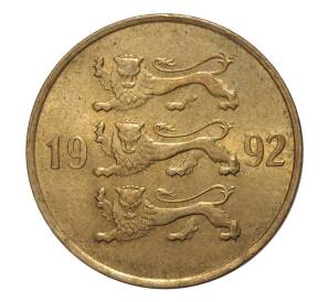 20 сентов 1992 года Эстония — Фото №1