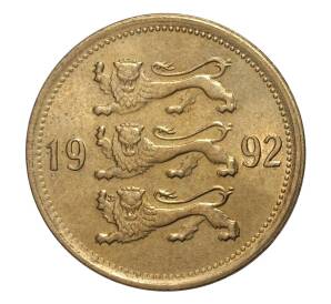 50 сентов 1992 года Эстония — Фото №1