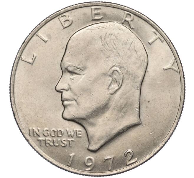 Монета 1 доллар 1972 года США «Эйзенхауэр» (Артикул T11-00526)