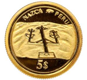5 долларов 2006 года Фиджи «Геоглифы пустыни Наска в Перу»