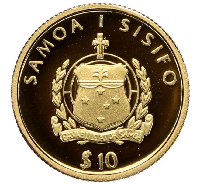 Монета 10 тала 2005 года Западное Самоа «Смерть Иоанна Павла II» (Артикул M2-70419)
