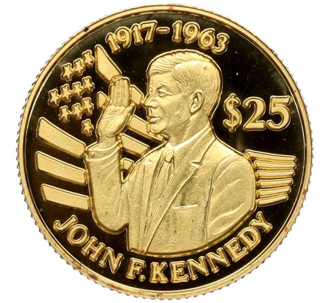 Монета 25 долларов 1994 года Ниуэ «Джон Фицджералд Кеннеди» (Артикул M2-70429)