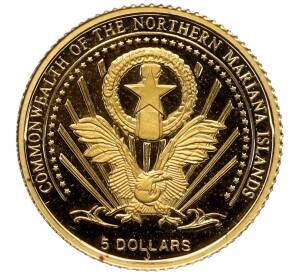 5 долларов 2004 года Северные Марианские острова «Евро Франции»