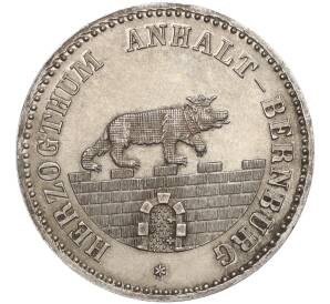 1/6 талера 1856 года Ангальт-Бернбург — Фото №1