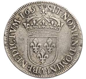 1/2 экю 1653 года А Франция (Людовик XIV) — Фото №2