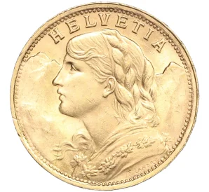 20 франков 1935 года Швейцария