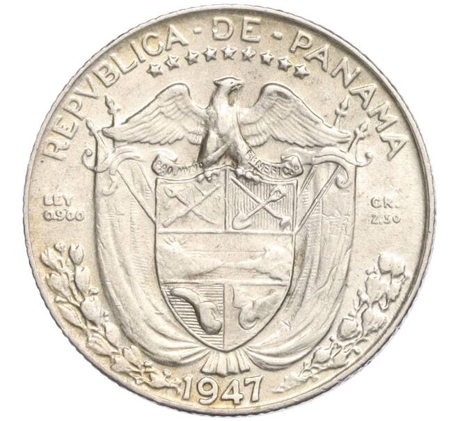 Монета 1/10 бальбоа 1947 года Панама (Артикул K11-109474)
