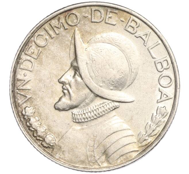 Монета 1/10 бальбоа 1947 года Панама (Артикул K11-109474)