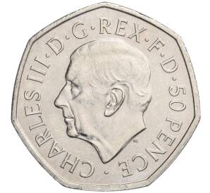 50 пенсов 2022 года Великобритания (Карл III) «Жизнь и наследие королевы Елизаветы II» — Фото №2