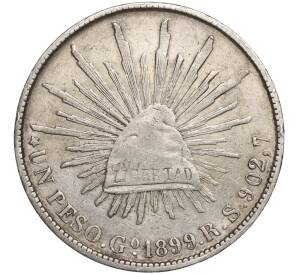 1 песо 1899 года Мексика