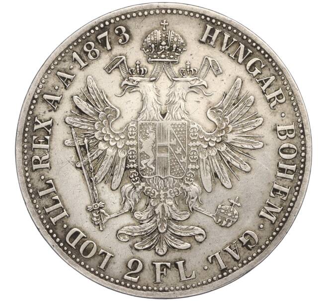 Монета 2 флорина 1873 года Австрия (Артикул M2-70490)