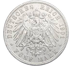 5 марок 1901 года Германия (Бавария)