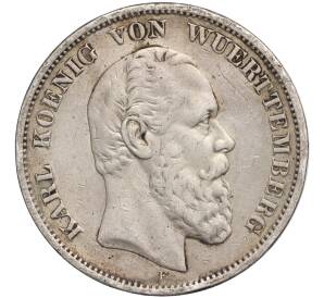 5 марок 1876 года Германия (Вюртемберг) — Фото №1