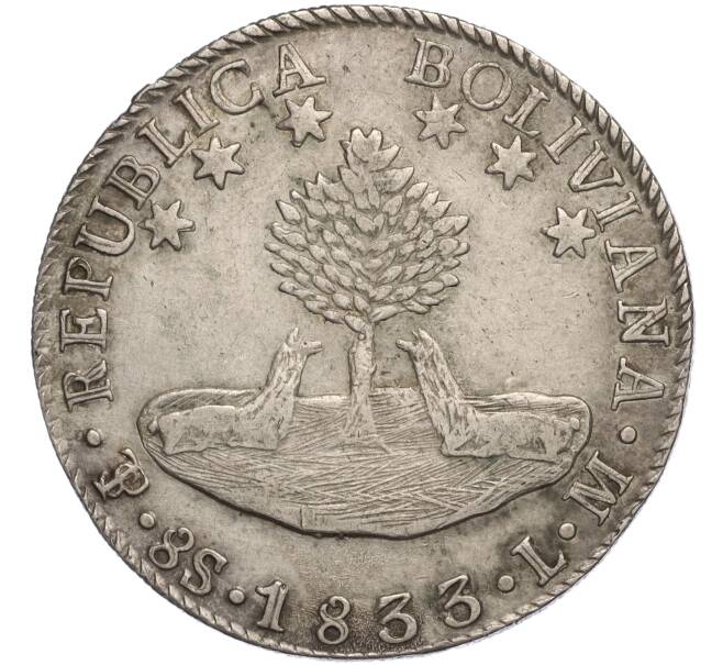 Монета 8 суэльдо 1833 года Боливия (Артикул M2-70525)
