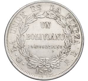 1 боливиано 1872 года Боливия