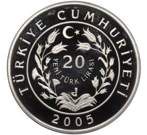 20 лир 2005 года Турция «Полосатая гиена»